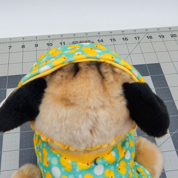 GUND Doug The Pug Plush Sleepytime Dog Plush w/Duck Pajamas Eye Mask Tag 2020 - Picture 6 of 10